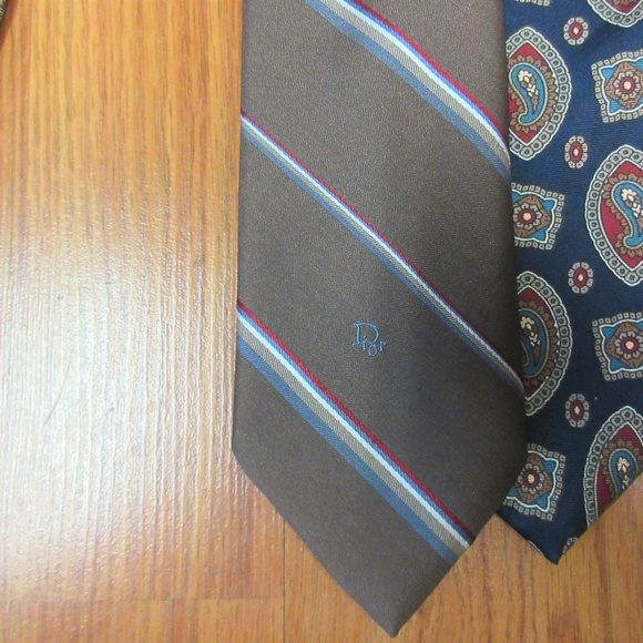 CHRISTIAN DIOR NECK TIES- BUNDLE OF 5 - Picture 2 of 4